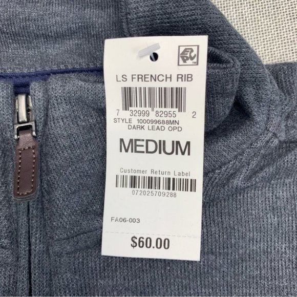 Club Room Men's Quarter-Zip French Rib Pullover Size M - Picture 8 of 14